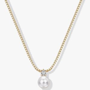 NEW 14K Gold Plated Pearl Pendant Necklaces